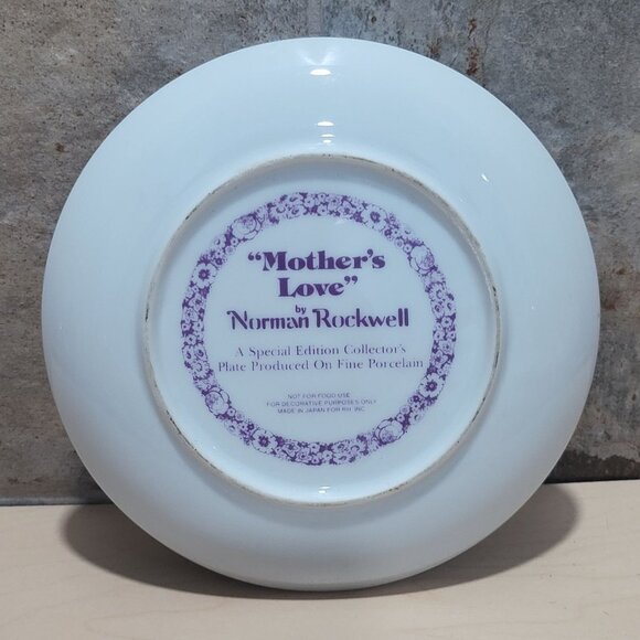 Vintage Norman Rockwell Mothers Love Collectors Plate - Picture 2 of 10